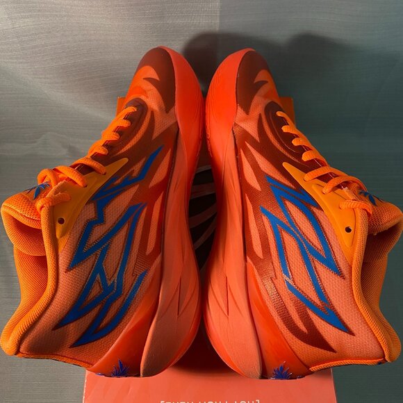 Puma MB.02 MB2 Supernova Fiery Coral Orange Lamelo Ball Sz 10.5 Mens A0903 - Picture 6 of 8